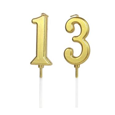 Imagem de Velas de aniversário numeral 3D, vela digital de aniversário, sobremesa, bolo, festa, atmosfera romântica, decoração de bolo, decoração de topo para aniversários, casamentos, festas (13)