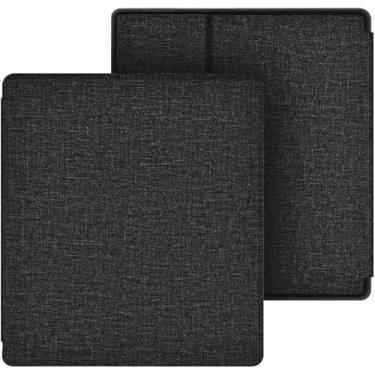Imagem de GUKSRASO Capa para 7 Polegadas Kindle Oasis (9ª/10ª Geração) – com Alça de Mão, Material TPU, Superfície com Textura em Tecido e Função Automática de Ligar/Desligar