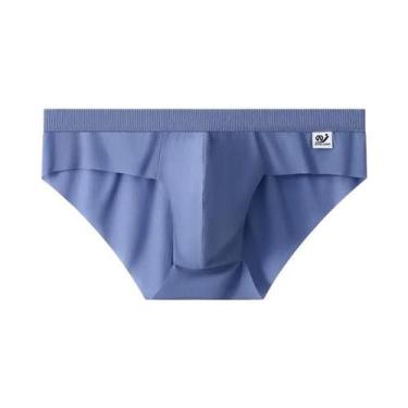 Imagem de Nova chegada cuecas masculinas de seda gelo sem costura respirável cal