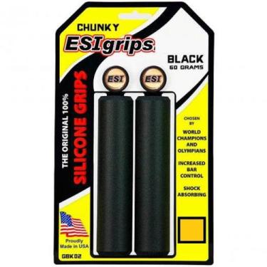 Imagem de Manopla Esi Grip Chunky Bike MTB Gel Silicone Original, Preto