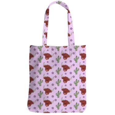 Imagem de XLRSDF Sacola Western Decor para mulheres Western Stuff presentes para mulheres Bestie reutilizáveis sacolas de supermercado para compras de Natal, Western Cow 300, Large