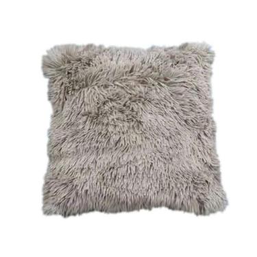 Imagem de Capa de Almofada Decorativa Peluda 42X42 - RT MAGAZINE, CINZA