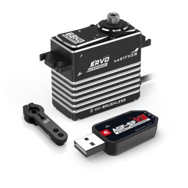 Imagem de SA81FHSW 68KG Waterproof Monster Torque Steel Gear Brushless Large Intelligent High Voltage Digital Servo(Winch Mode Combo 1)