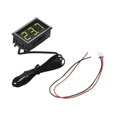 Imagem de Termômetro Digital Mini LED 12V -50 a 110 graus Medidor De Temperatura