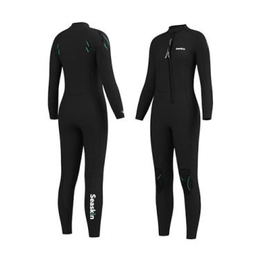 Imagem de Seaskin Roupa de mergulho feminina de 5 mm com zíper frontal