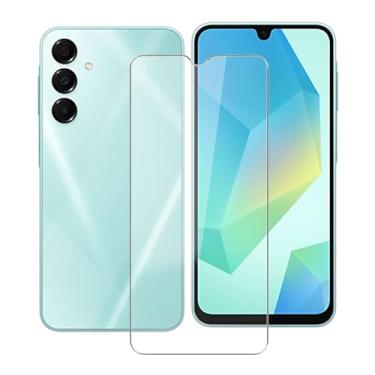 Imagem de YQINHHME Película protetora de vidro temperado para Samsung Galaxy A16 5G, [1 unidade] Película protetora de dureza 9H para Samsung Galaxy A16 5G (6,7 polegadas), alta transparência, antiarranhões