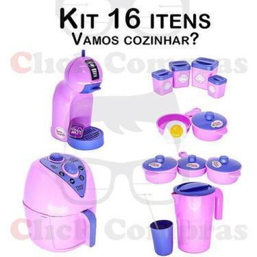 Imagem de Brinquedo Cozinha Vamos Cozinhar 16pç - CLICKCOMPRAS BRINQUEDOS