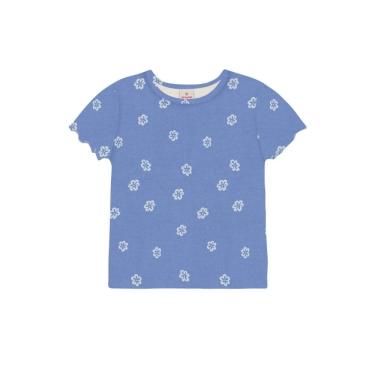 Imagem de Blusa infantil menina em ribana floral Brandili