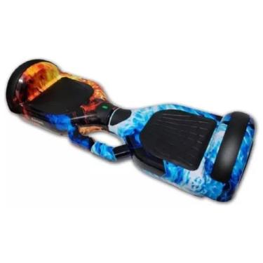 Imagem de Hoverboard Led Bluetooth Cores Brinovar Fogo E Gelo Skate Elétrico 6.5