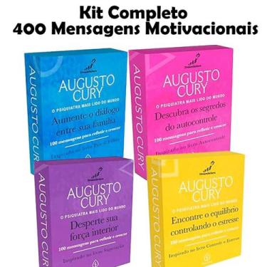 Imagem de Kit C/4 Caixas - 400 Mensagens Inspiradoras Augusto Cury