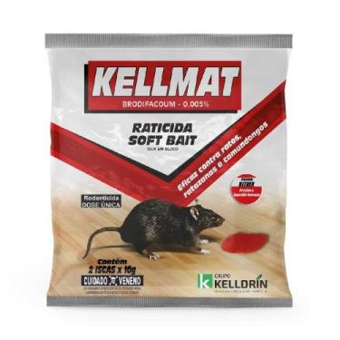 Imagem de Raticida kellmat soft bait kelldrin 50x2x10g
