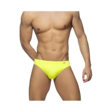Imagem de Sunga Masculina Neon Push Up, Shorts De Praia Sexy Para Surf, Roupa De