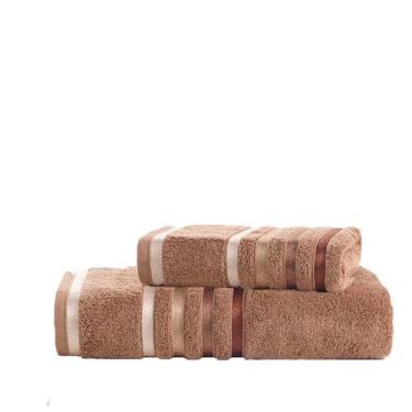 Imagem de Kit Toalha De Banho Gigante Lumina Fio Penteado 2 Peças Karsten