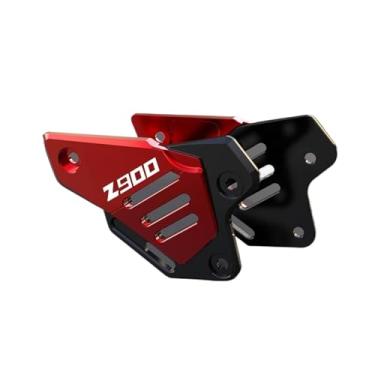 Imagem de Anti-derrapante Protetor de pedal traseiro, placa decorativa calcanhar para z900 se abs 2017 2018 2019 2020 2021 2022 2023(Red)