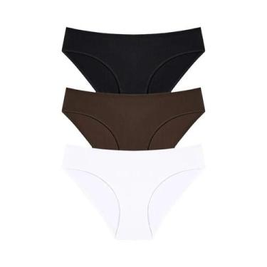 Imagem de Conjunto De Calcinhas De Algodão Femininas 3PCS S-XL Lingerie Sexy Fem
