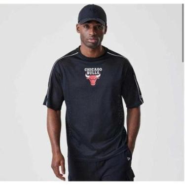 Imagem de Camiseta New Era Chicago Bulls NBA Preto Preto GG-Masculino