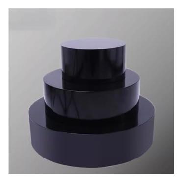 Imagem de Suporte de exibição para manequim de exibição de loja, suporte redondo para noivas - carregamento de 81,6 kg, prateleira de exibição de plataforma de palco para boutiques loja de roupas (branco, 80 x