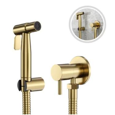 Imagem de Ducha Higiênica Completa Acabamento em Dourado GoldenX