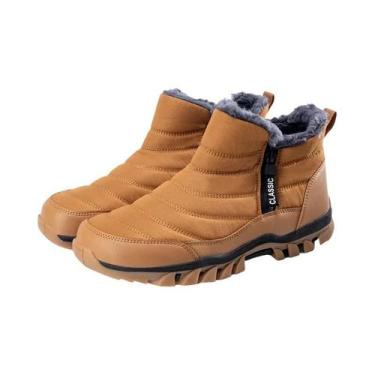 Imagem de Botas De Neve Masculinas Impermeáveis E Quentes Para O Inverno, Forrad