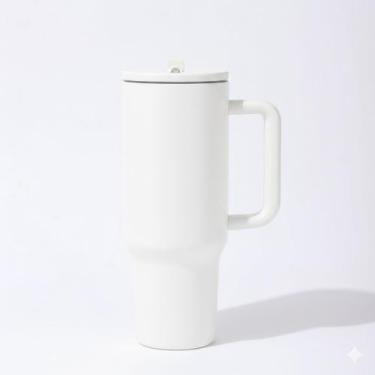Imagem de Copo Térmico TR-018 1200ml Inox com Canudo, Alça, Tampa 40oz, com Bico