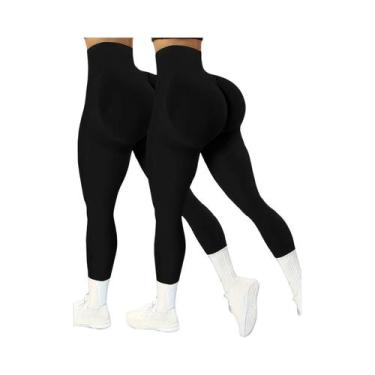 Imagem de Calças De Yoga Femininas De Cintura Alta Com Controle De Barriga, Legg