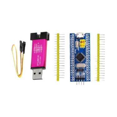 Imagem de Placa De Desenvolvimento STM32F103C8T6 ST-LINK V2 Para Programador E S
