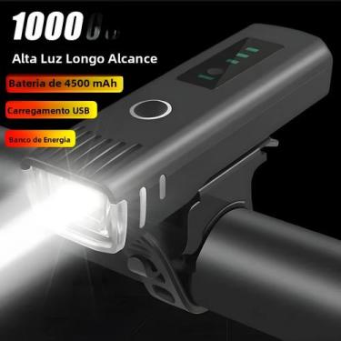 Imagem de Lanterna Frontal E Traseira Para Bicicleta À Prova d'Água, Recarregáve