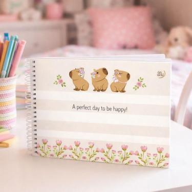 Imagem de Caderno De Desenho E Cartografia Capivara 60 Folhas Espiral - ANIMATIV