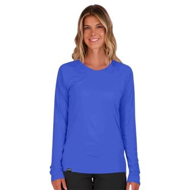 Imagem de Camiseta UV Feminina Proteção Solar Segunda Pele Básica Estilosa Várias Cores-Feminino