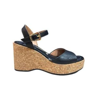 Imagem de Sandália Vizzano Anabela 6575.100 Feminina 8cm Salto Preto-Feminino