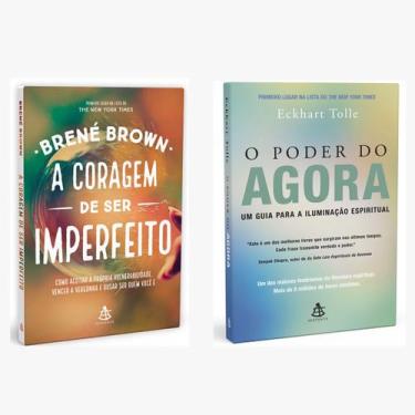 Imagem de Kit livros físico A Coragem de Ser Imperfeito O poder do agora.Brené B