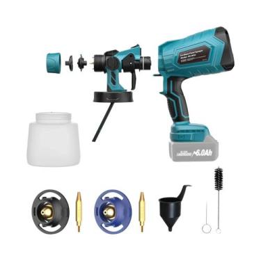 Imagem de Pistola De Pintura Sem Fio Para Bateria Makita 18V, Pulverizador Portá
