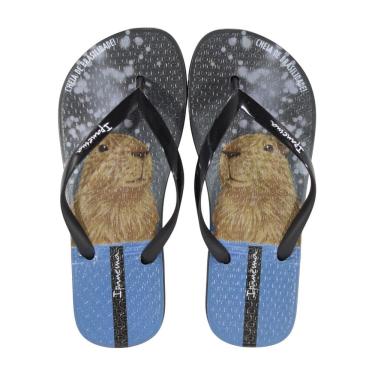 Imagem de Chinelo Ipanema Pets Pop Preto/Azul/Marrom