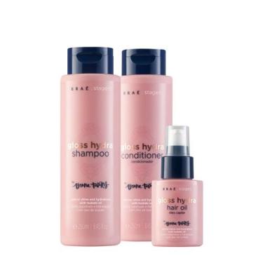 Imagem de Kit Braé Stages by Bruna Tavares Gloss Hydra Duo Oil (3 produtos)