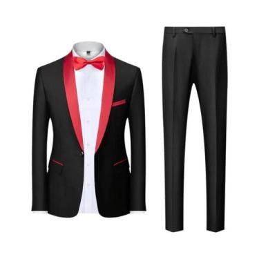 Imagem de Terno Masculino Casual De Negócios Para Casamento E Festa, Tamanhos M-