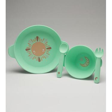 Imagem de Kit Alimentação Magnético Silicone 4 Peças Twibex Bebê Infantil Fácil 