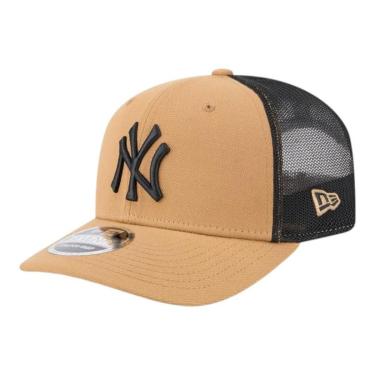 Imagem de Boné New Era 970SS New York Yankees Stretch Mesh Caqui-Masculino