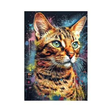 Imagem de Pintura Diamante De Animais (Gato, Cachorro, Cisne) Com Bordado Comple