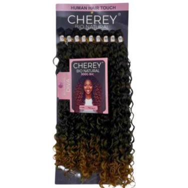 Imagem de Cabelo Human Hair Bio Natural Diva Cherey 300g 80cm Cacheado - bbless,