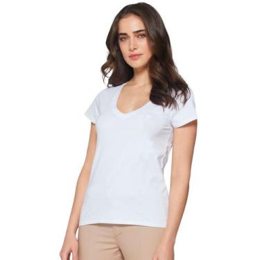 Imagem de Blusa Dudalina Decote V OU24 Branco Feminino, G