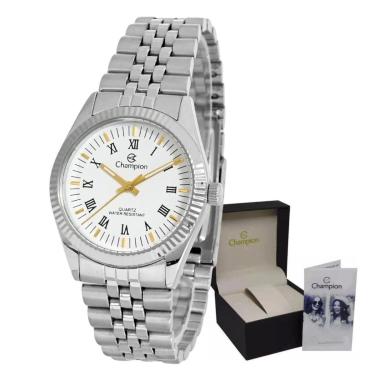 Imagem de Relógio Prateado Champion Feminino Original Prova D'agua-Feminino