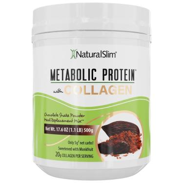Imagem de Proteína Em Pó Naturalslim Metabolic Com Colágeno Chocolate 5-Unissex