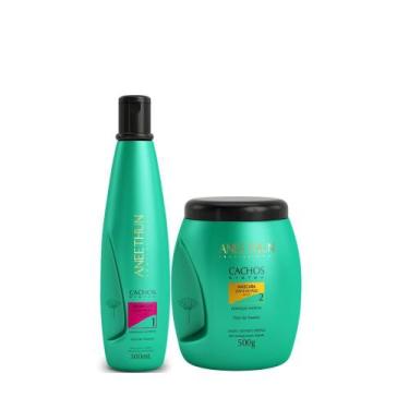 Imagem de Kit Cachos Low Poo  Shampoo Cachos System 300ml + Máscara Low e No Poo