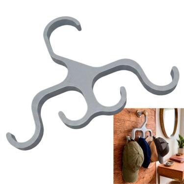 Imagem de Cabide Gancho Organizador Pendura Bone Bolsa Chapeu Armario Guarda Roupa Quarto Casa De...