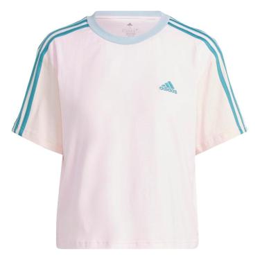 Imagem de CAMISETA 3 STRIPES CROPPED COLOR BLOCK Adidas-Feminino