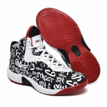 Imagem de Tênis Basquete Six Street Infinity Preto Com Vermelho 58000-Masculino