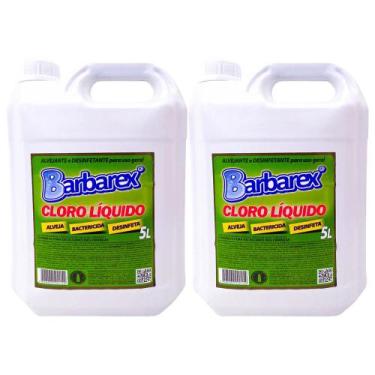Imagem de Kit Cloro Sódio 5% 5 Litros 02 Unidades Barbarex