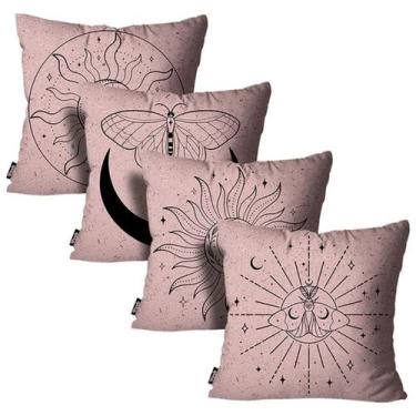 Imagem de Kit Com 4 Capas de Almofadas Mdecore 45x45 Alta Definição, Abstratas R
