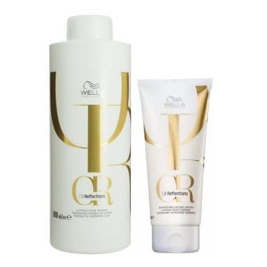 Imagem de Kit Wella Oil Reflections Shampoo 1000ml + Condicionador 200ml