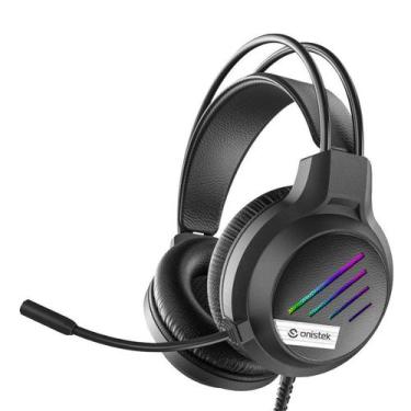 Imagem de Headset Gamer Led RGB Onistek FN638 Flexível Fone Com Fio